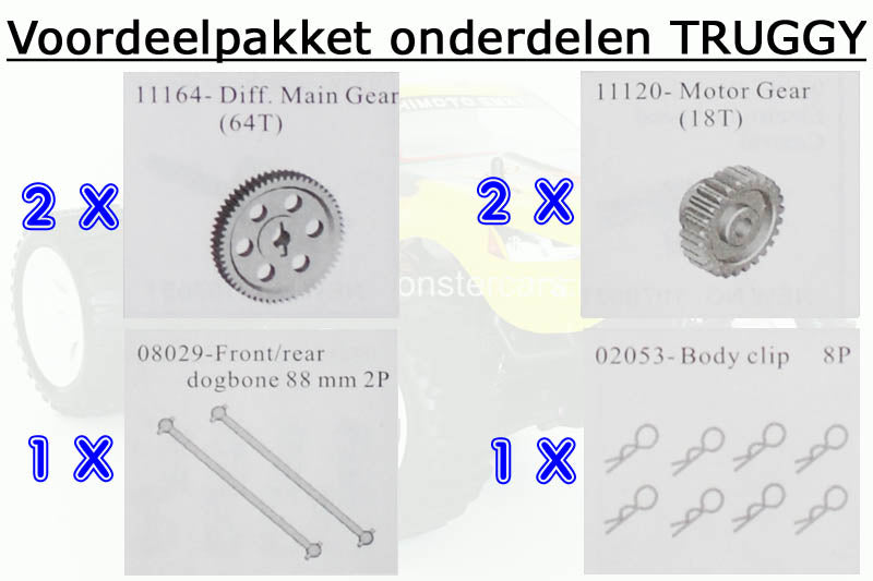 Voordeelpakket Himoto Truggy 2