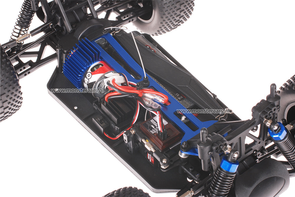 Himoto 1:10 Truggy Tribeshead Green Flames - Kap