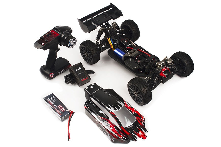 Himoto 1:8 BIG SCALE Brushless SHOOTOUT + LIPO! - Red