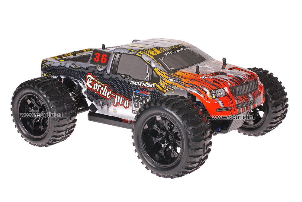 Himoto 1:10 RC Monster Truck Rusty Carbon 2.4GHz AANBIEDING!