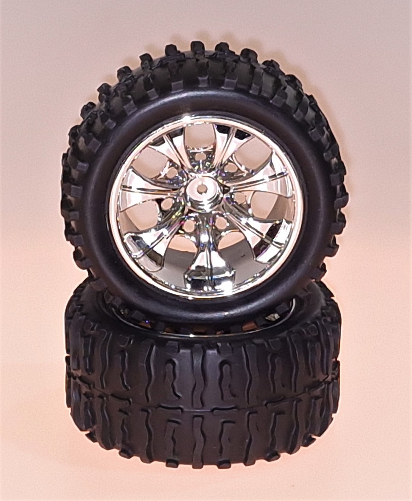 08010NV Himoto Velg + Band CHROME 1:10 TRUCK (2St)