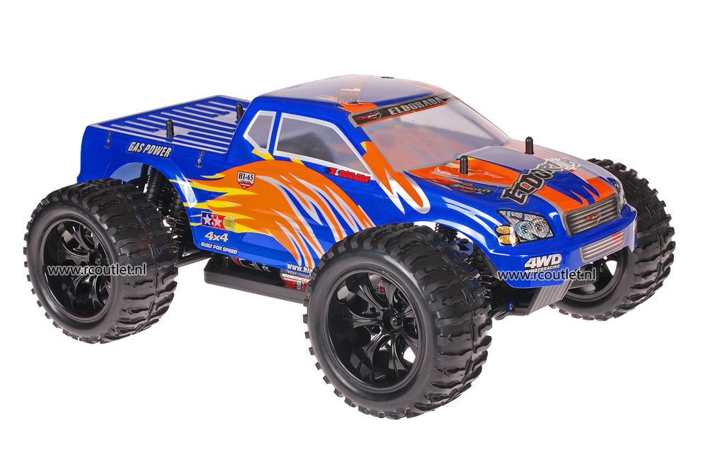 Himoto 1:10 RC Monster Truck Blue Orange 2.4GHz AANBIEDING!