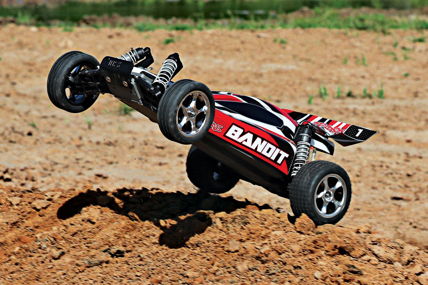 Traxxas Bandit XL5 Rood GEEN Accu en Lader