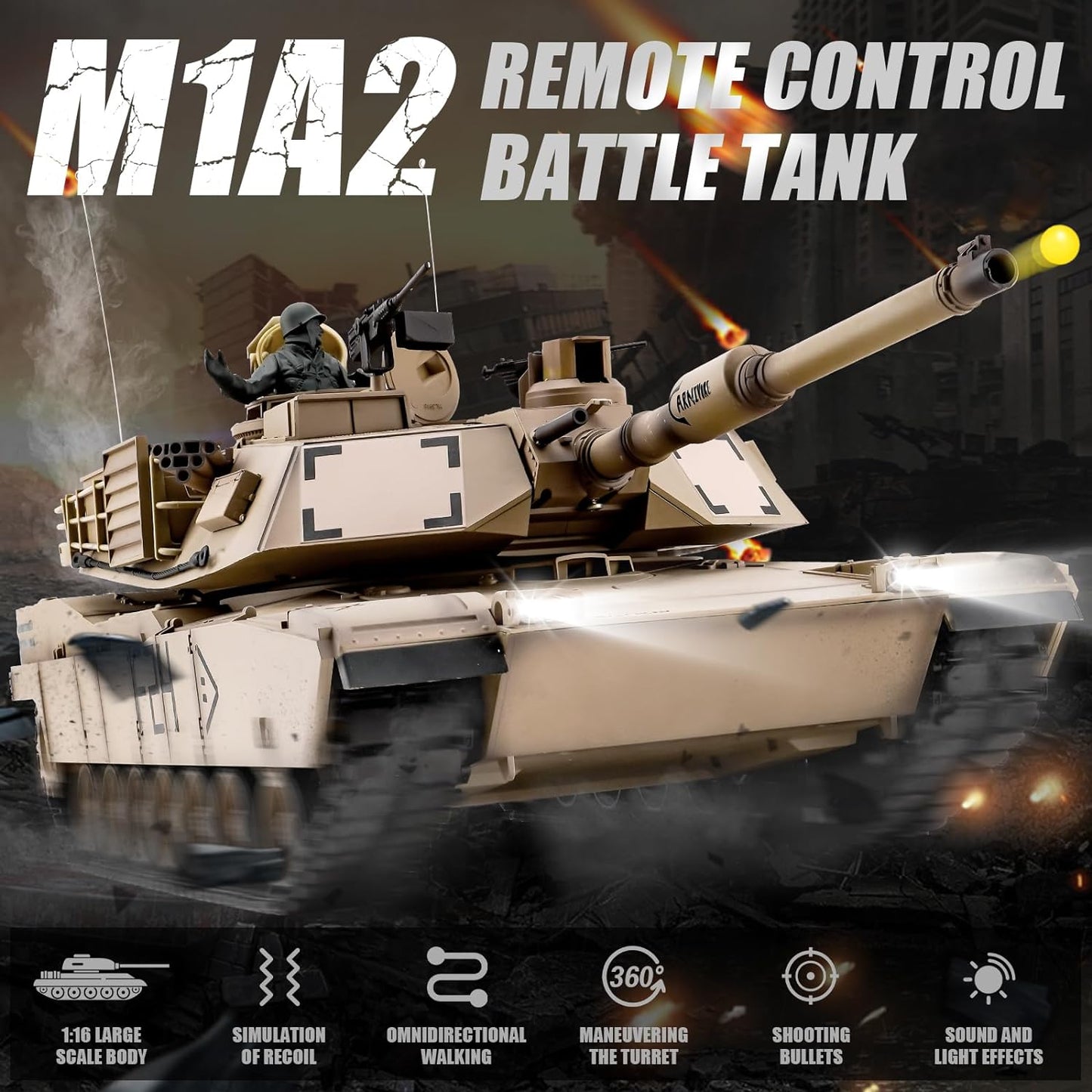 Heng Long M1A2 Abrams 1:16 RC Tank