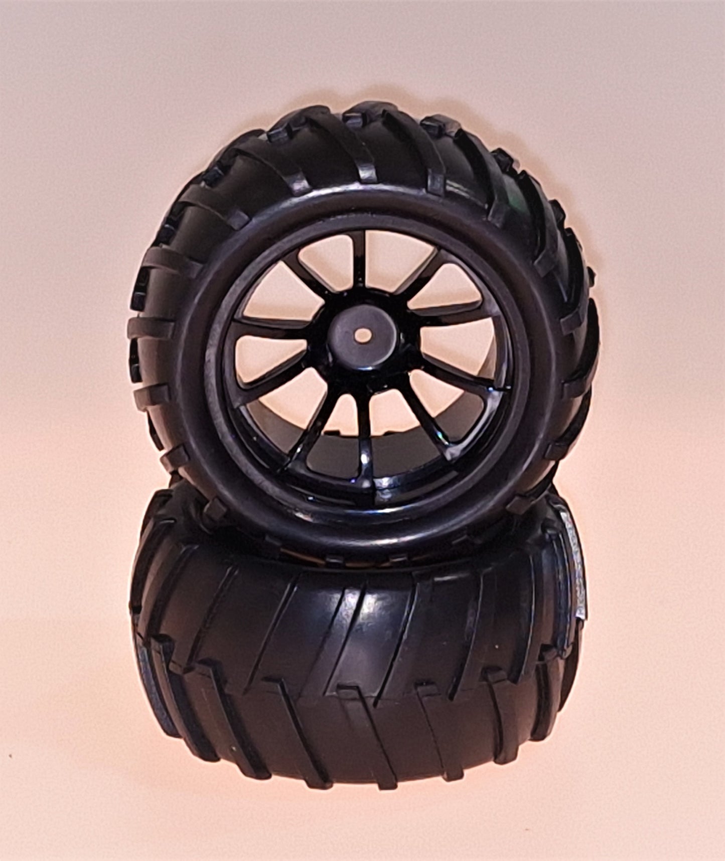 08010BL Himoto Velg + Band BLACK 1:10 TRUCK (2St)