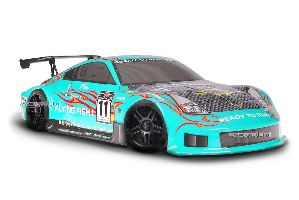 Himoto 1:10 Porsche 911 Sky Flames