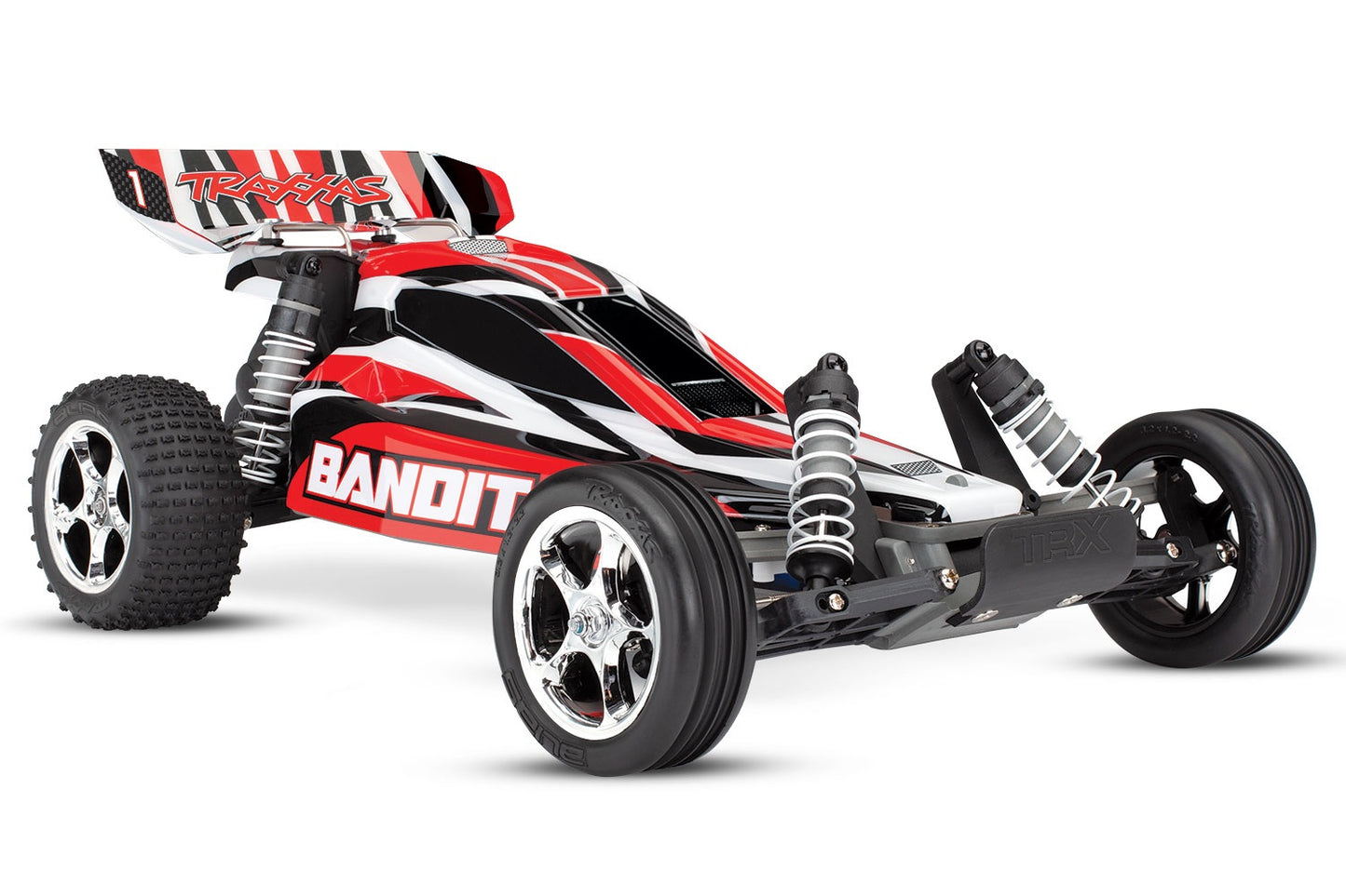 Traxxas Bandit XL5 Rood GEEN Accu en Lader
