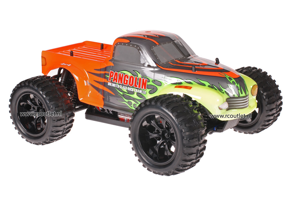 Himoto 1:10 RC Monster Truck Pangolin Orange 2.4GHz AANBIEDING!
