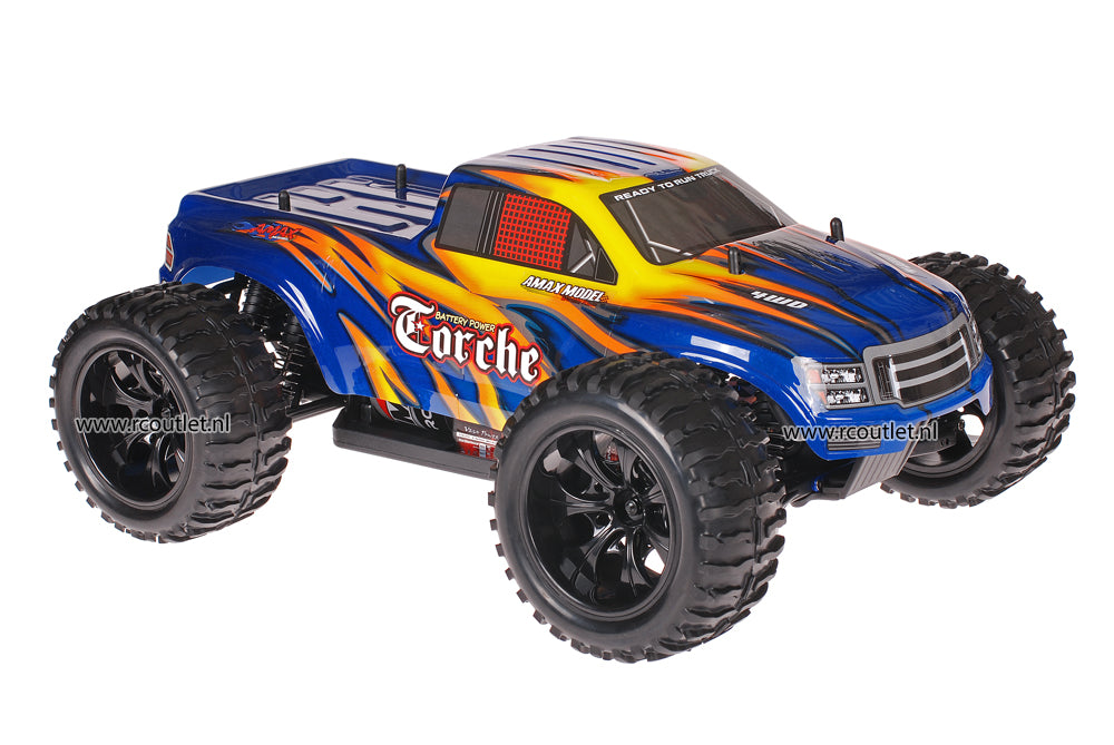 Himoto 1:10 RC Monster Truck Blue Canon 2.4GHz AANBIEDING!