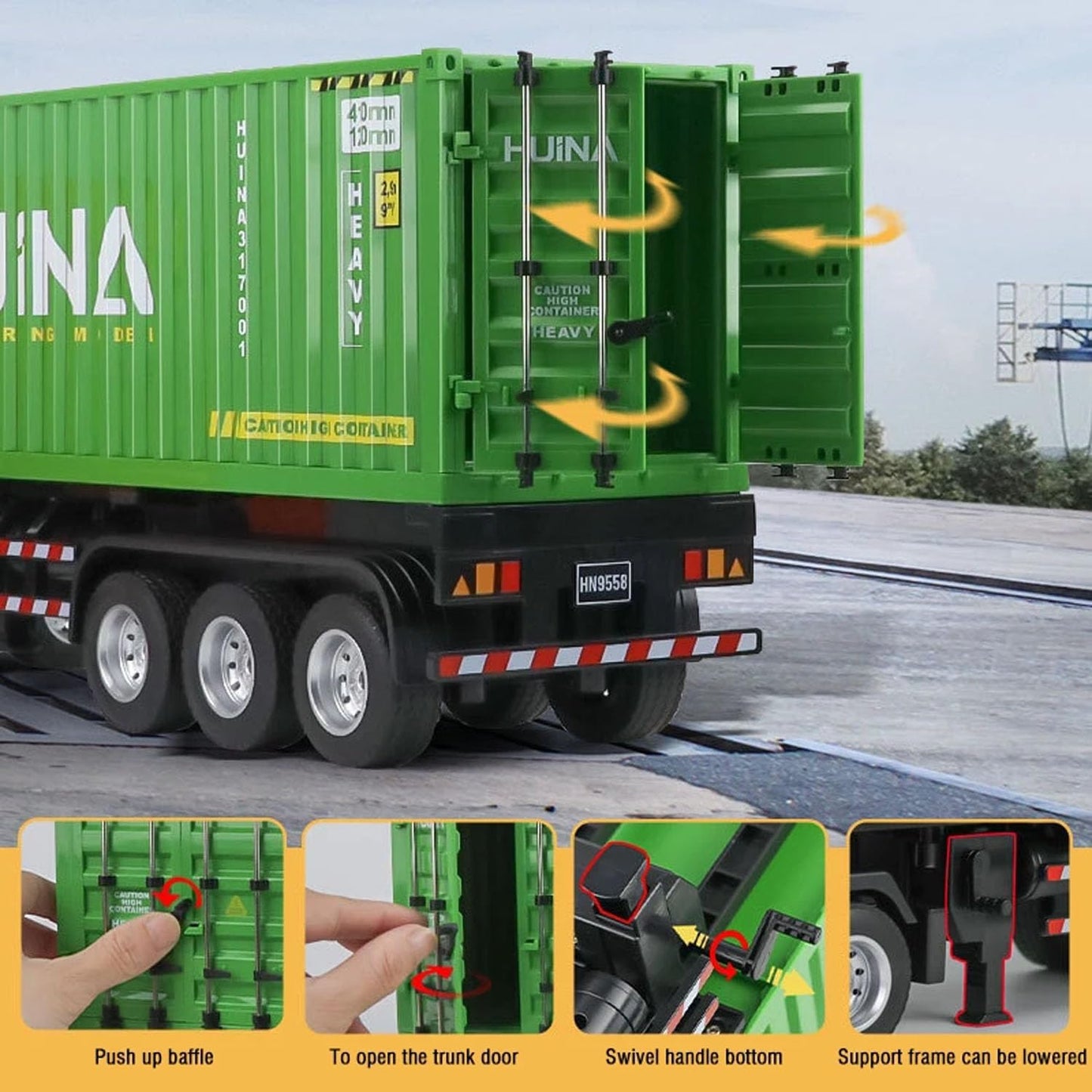 Huina RC 1317 1:18 Container Truck