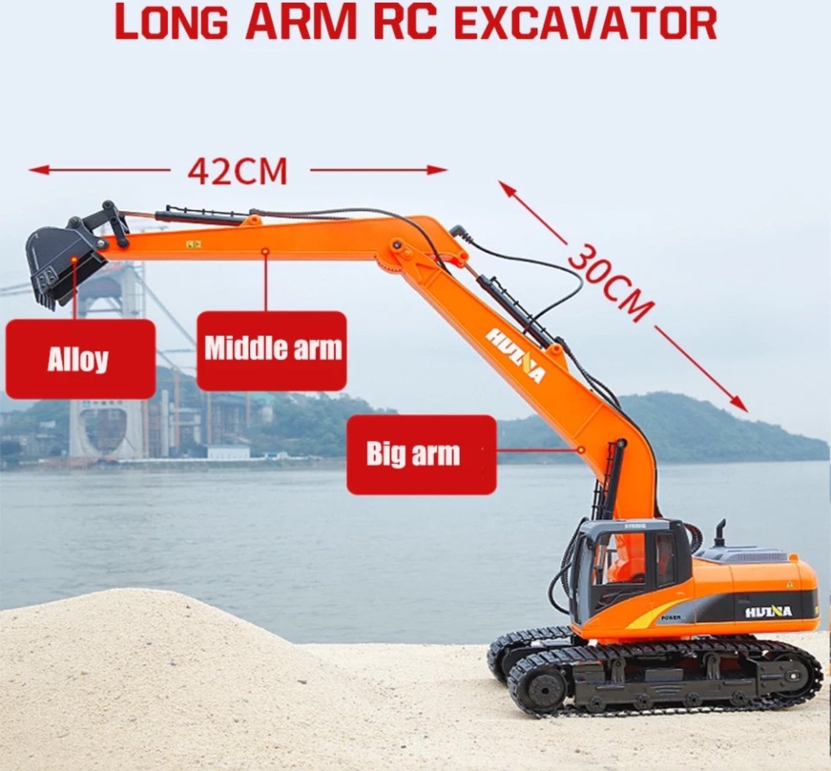 Huina RC 1551 1:14 Graafmachine
