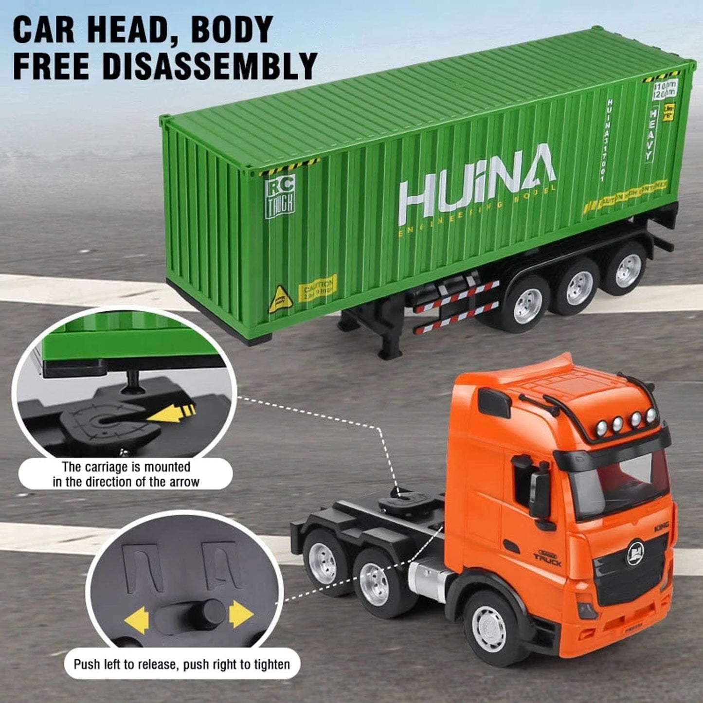 Huina RC 1317 1:18 Container Truck
