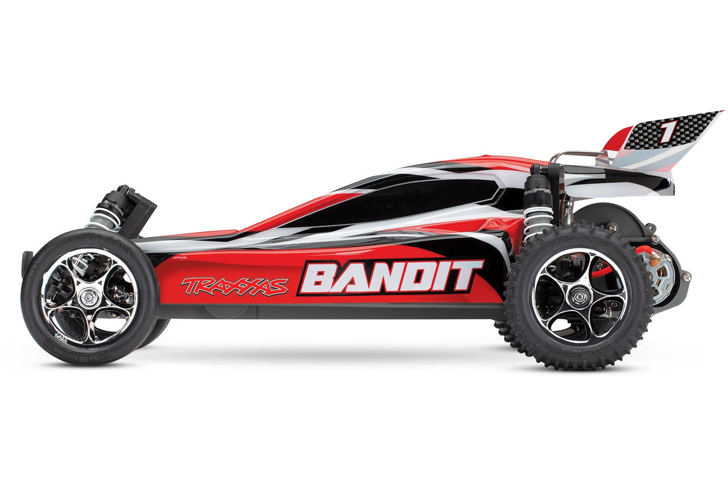 Traxxas Bandit XL5 Rood GEEN Accu en Lader