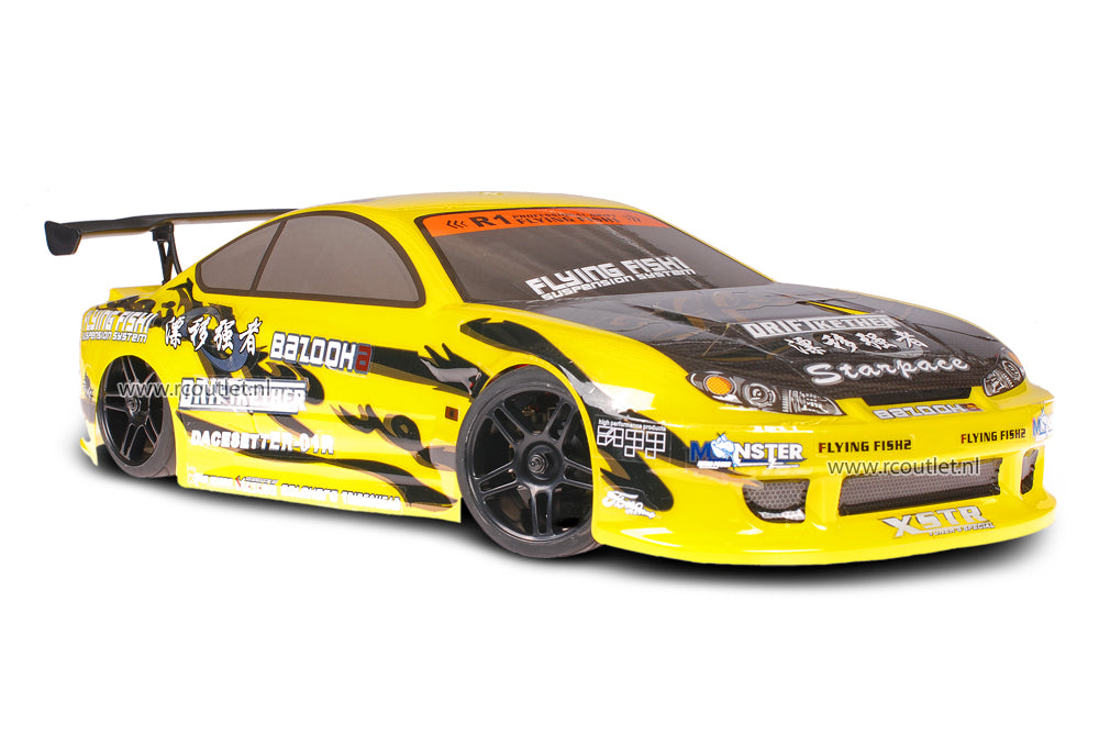 Himoto 1:10 Bad Boy Yellow Carbon - Kap