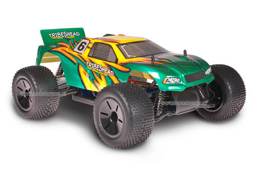 Himoto 1:10 Truggy Tribeshead Green Flames - Kap