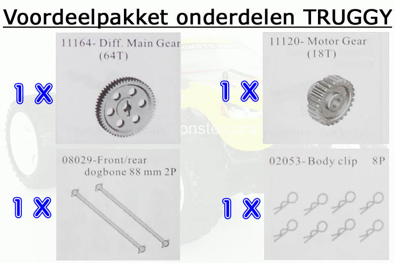 Voordeelpakket Himoto Truggy 1