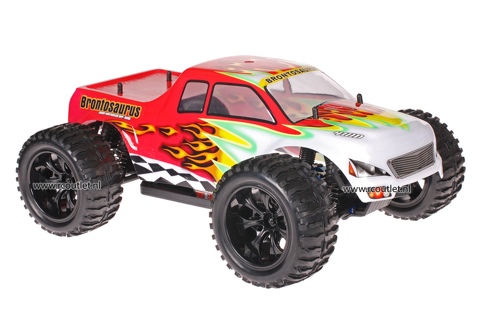 Himoto 1:10 RC Monster Truck White Red 2.4GHz AANBIEDING!
