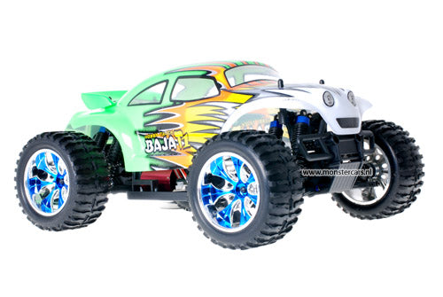 Himoto Brushless Baja Beetle Green Flames 2.4GHz AANBIEDING!