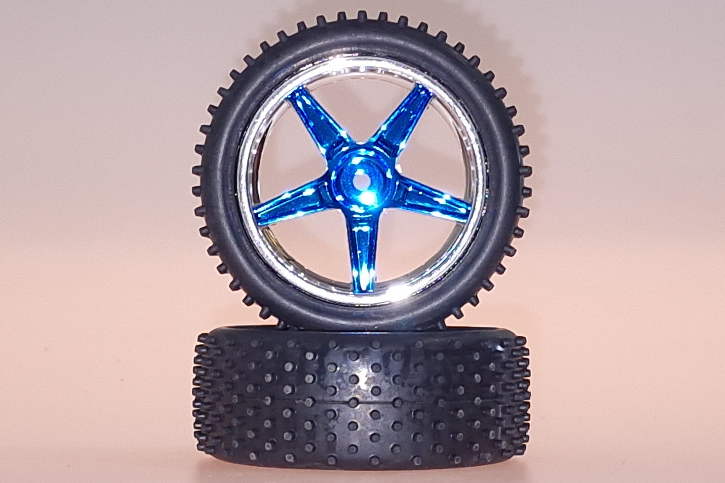 06010PB Velg + Band BLAUW BUGGY VOOR (2St)