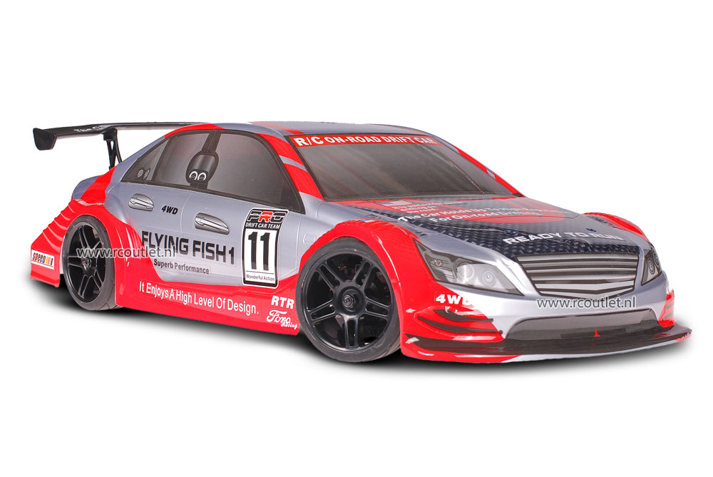 Himoto 1:10 Brushless Mercedes Red Carbon