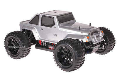 Himoto 1:10 RC Monster Truck Jeep Wrangler Grey 2.4GHz AANBIEDING!