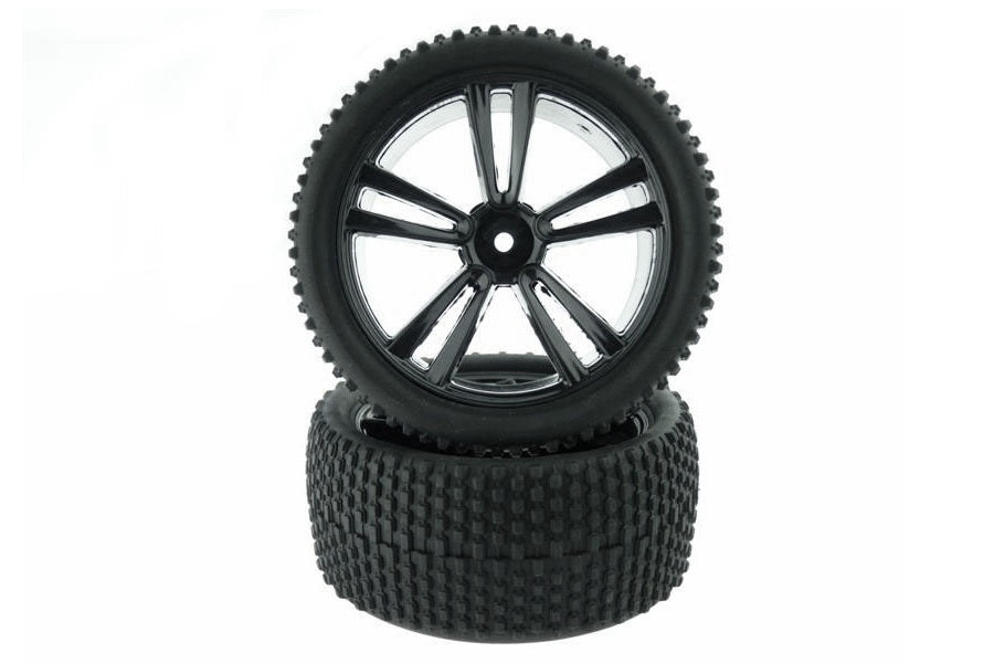 31310B Zwarte Achter Banden + Velgen E10 Tanto