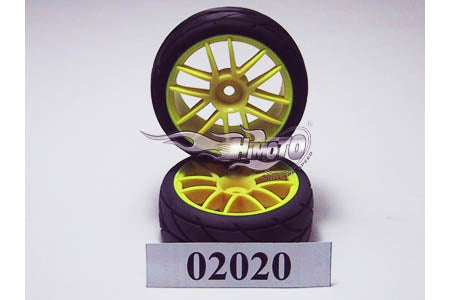 02020Y Velg + Band GEEL NASCADA (2St)