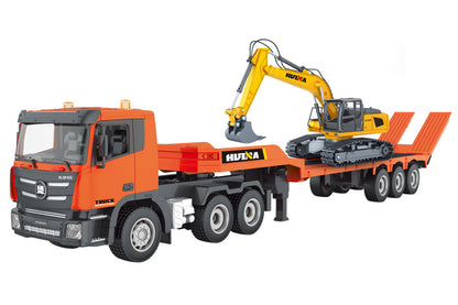 Huina RC 1319 1:24 Platform Trailer & Graafmachine set