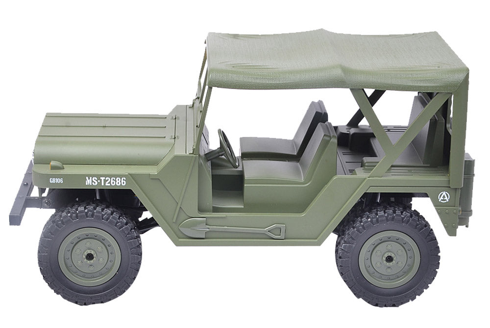 Vortex RC Military Jeep 4WD Green 2.4GHz