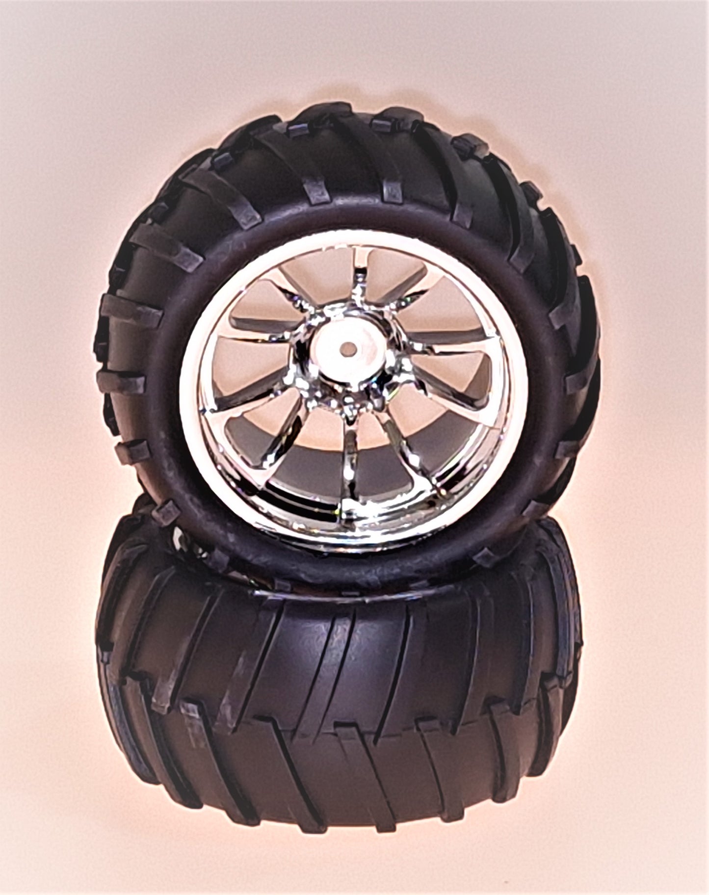 08010V Himoto Velg + Band CHROME 1:10 TRUCK (2St)