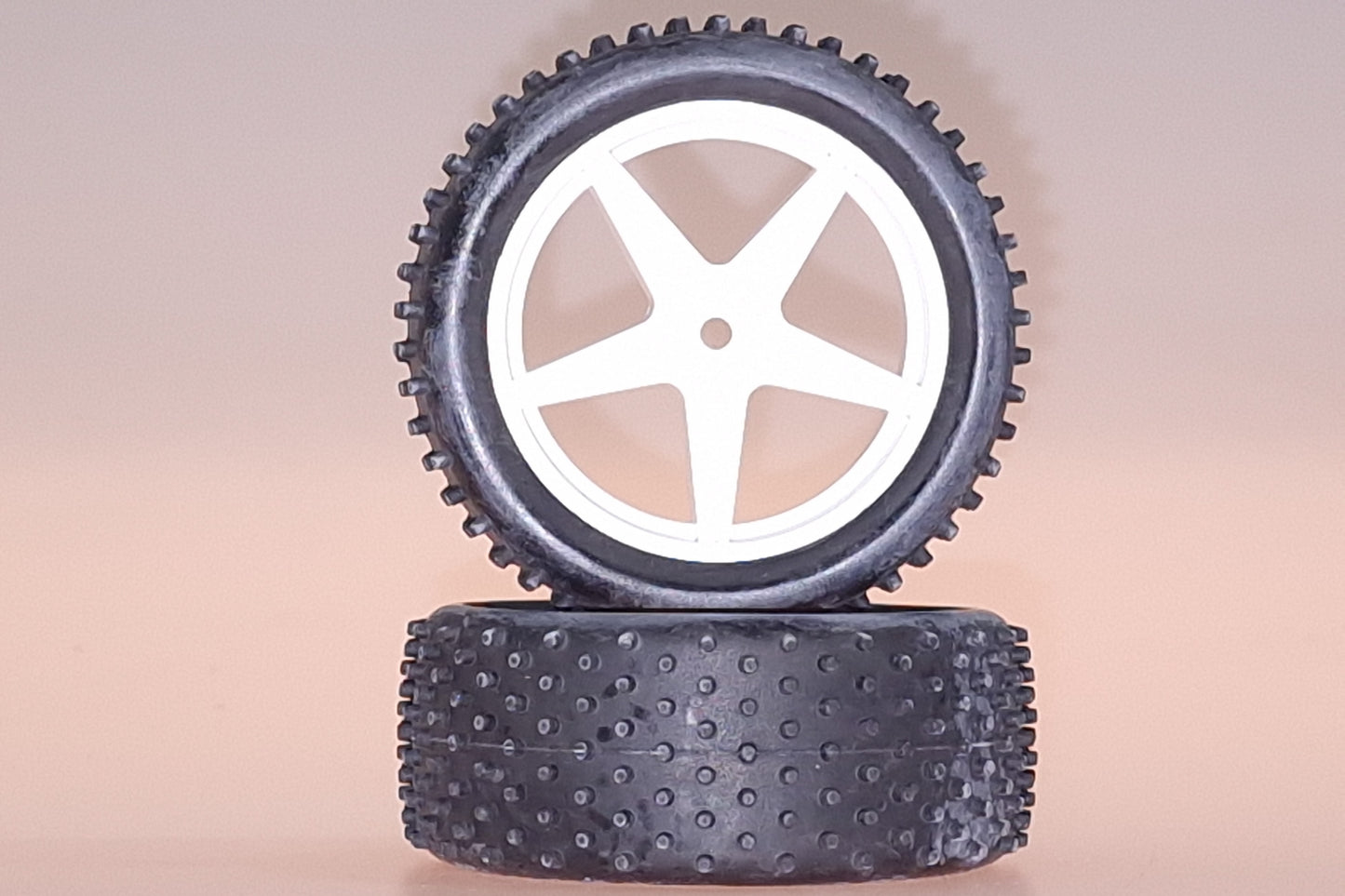 06010W Velg + Band WIT BUGGY VOOR (2St)
