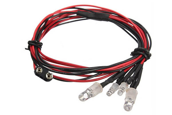 RC 4-LED Kap Verlichting - 9V Aansluiting