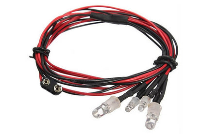 RC 4-LED Kap Verlichting - 9V Aansluiting