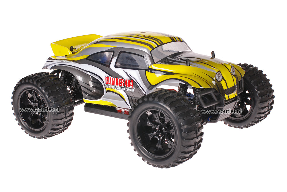 Himoto 1:10 RC Monster Truck Baja Beetle Yellow 2.4GHz AANBIEDING!