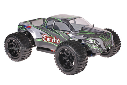 Himoto 1:10 RC Monster Truck Green Carbon 2.4GHz AANBIEDING!