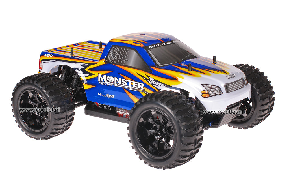 Himoto 1:10 RC Monster Truck Blue Venom 2.4GHz AANBIEDING!