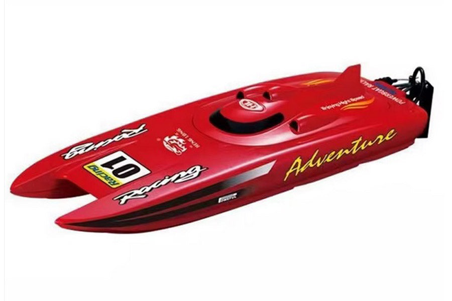 Heng Long 3788 Katamaran Speedboot + 2S LiPo Accu | 30km/u Rood