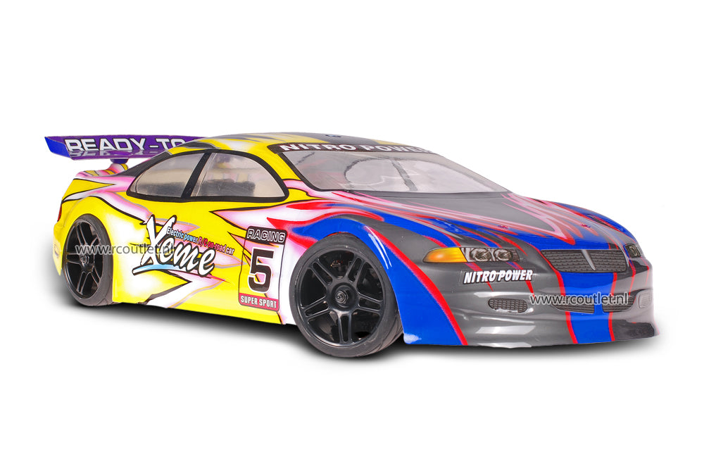Himoto 1:10 Brushless Nascada Xeme Yellow Flames