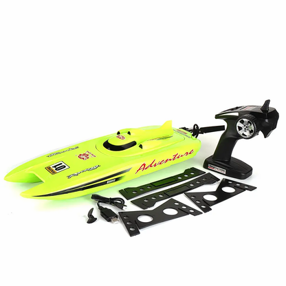 Heng Long 3788 Katamaran Speedboot + 2S LiPo Accu | 30km/u Rood