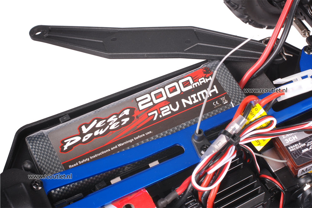 Himoto 1:10 RC Monster Truck Blue Beast 2.4GHz AANBIEDING!