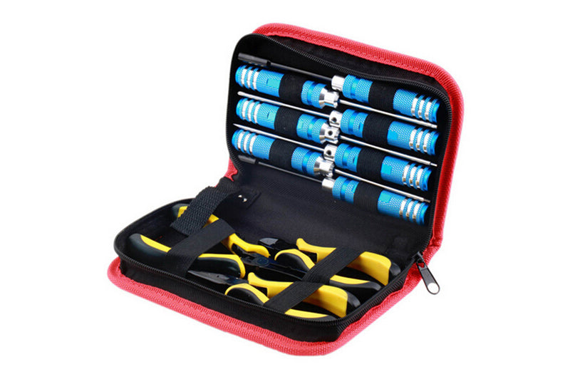 Aluminium Gereedschapset in Etui [XT7742]
