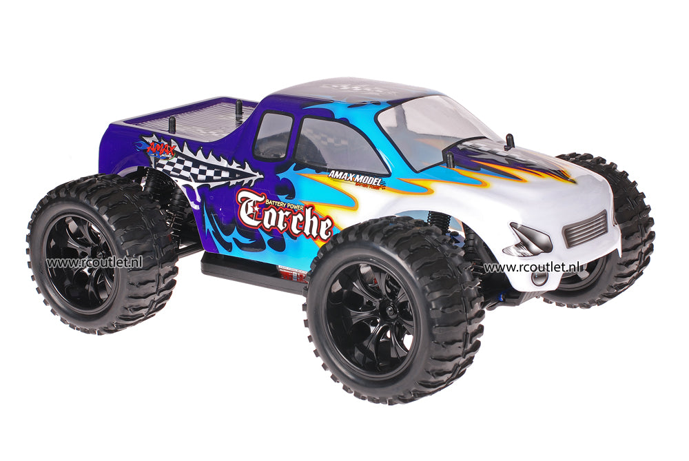 Himoto 1:10 RC Monster Truck Purple White 2.4GHz AANBIEDING!