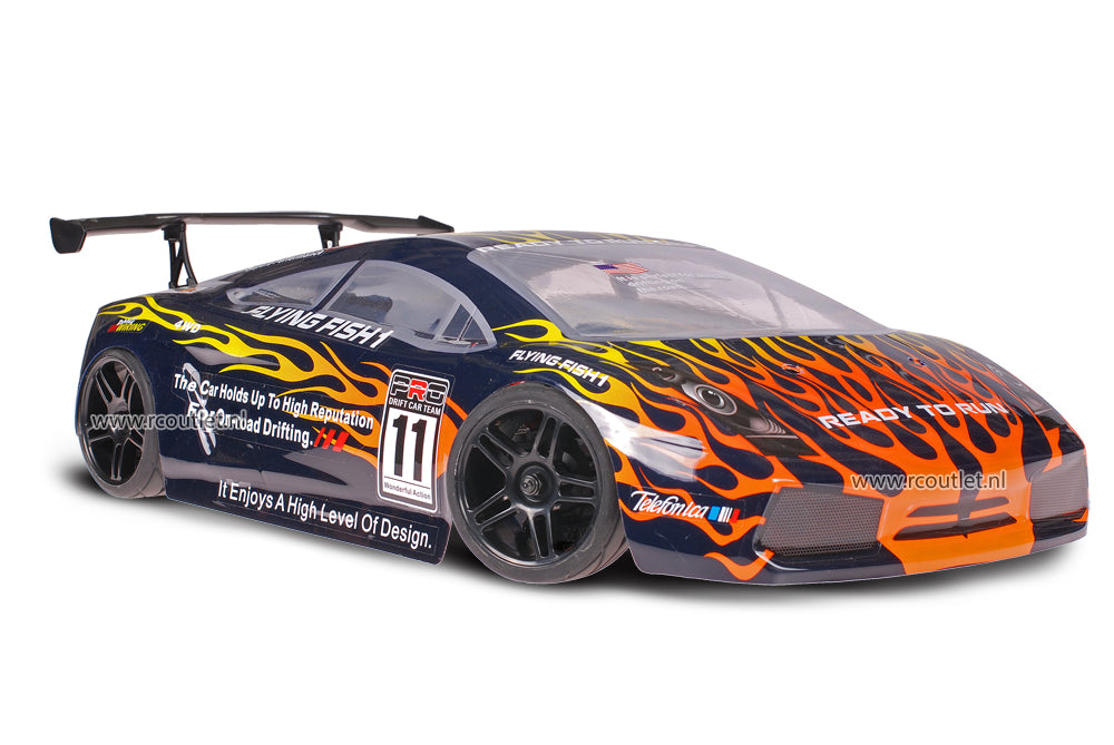 Himoto 1:10 Brushless Lamborghini Black Flames