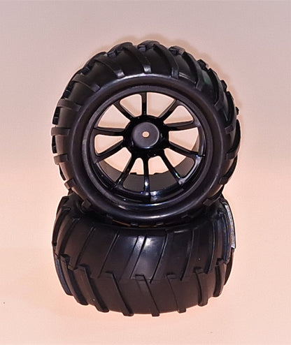 08010BL Himoto Velg + Band BLACK 1:10 TRUCK (2St)