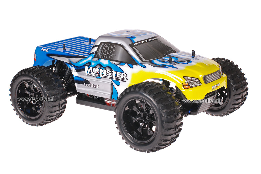 Himoto 1:10 RC Monster Truck Blue Glacier 2.4GHz AANBIEDING!