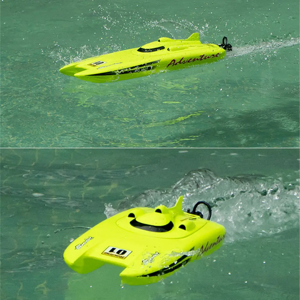 Heng Long 3788 Katamaran Speedboot + 2S LiPo Accu | 30km/u Rood