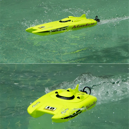 Heng Long 3788 Katamaran Speedboot + 2S LiPo Accu | 30km/u Rood