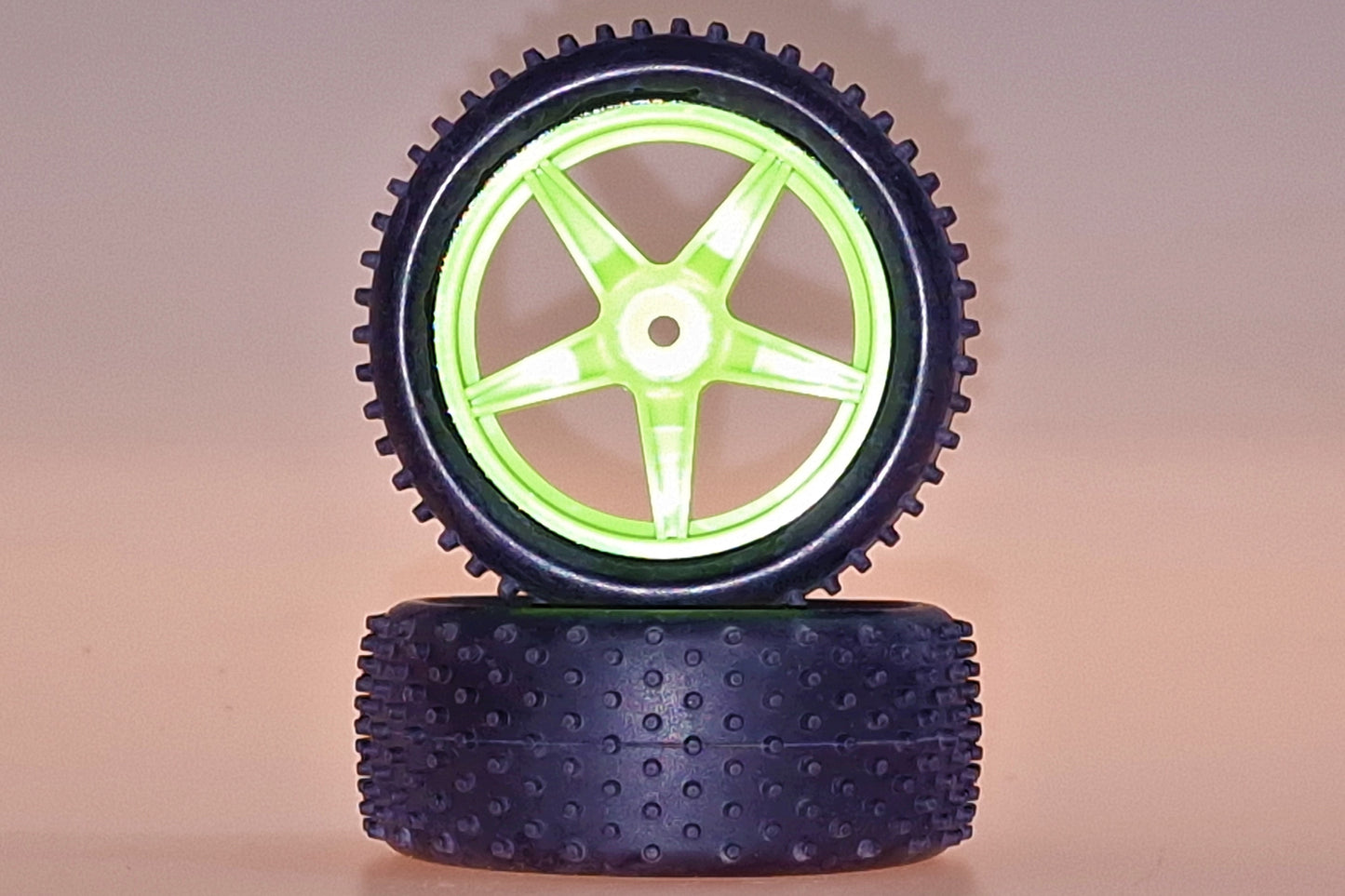 06010G Velg + Band GROEN BUGGY VOOR (2St)