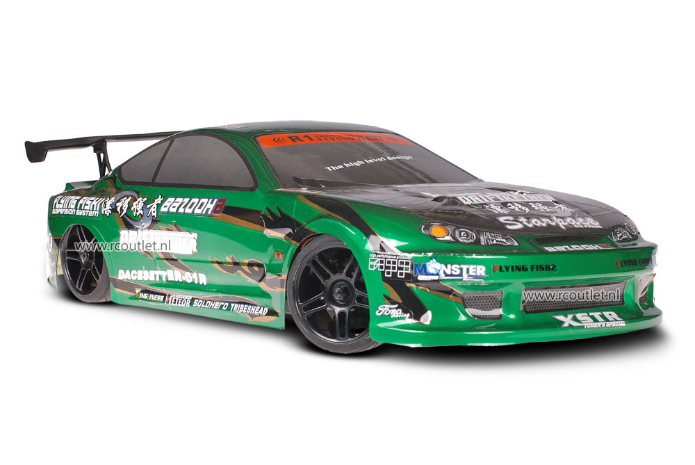 Himoto 1:10 Bad Boy Green Carbon