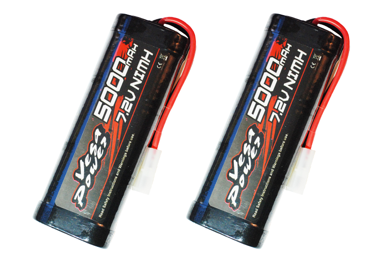 2x Himoto 7,2V 5000mAh NiMH Accu [XT7711]